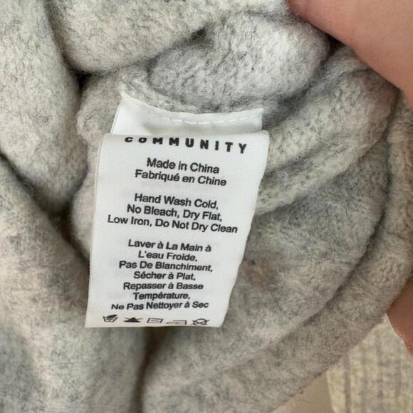 Aritzia Community Plutarch Sweater Cowl Neck  Long Sleeve Wool/Yak Blend - Picture 4 of 9